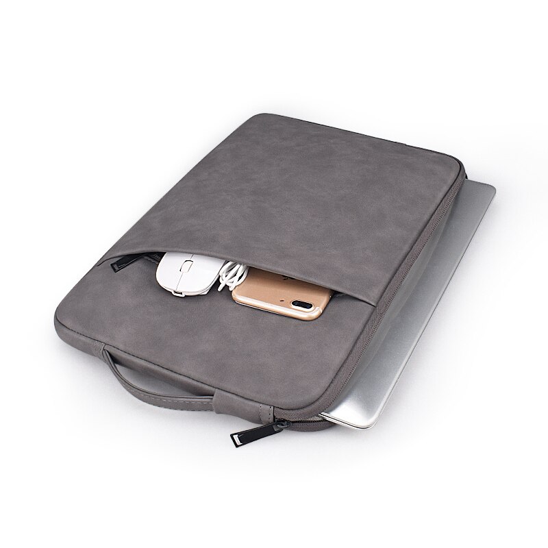 Nowa torba na laptopa ze skóry PU dla Macbook Air Pro Dell Asus HP Acer torebka 13 14 15 15.6 calowy pokrowiec na notebooka dla kobiet