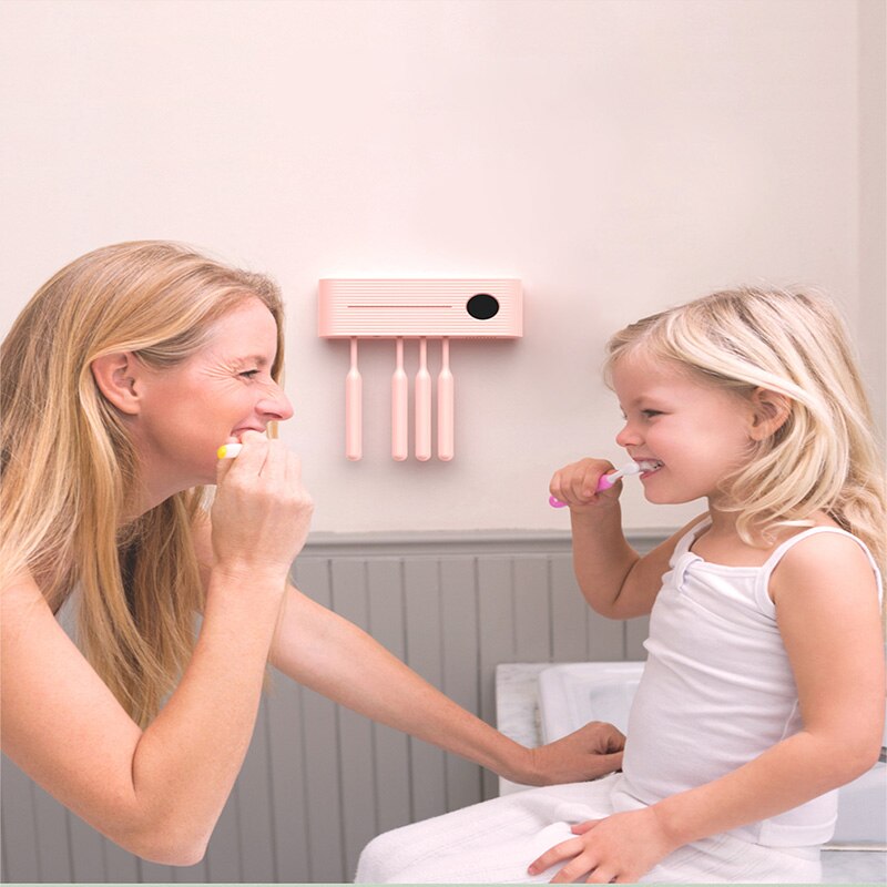 Xiaomi Youpin-Soporte esterilizador de cepillo de dientes ligero UV, inhibe bacterias, antibacterias, dispensador automático de pasta dental