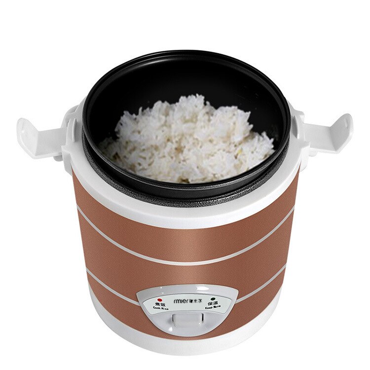 12V 24V mini rice cooker 1.6L car trucks electric soup porridge cooking machine food steamer warmer fast heating lunch box