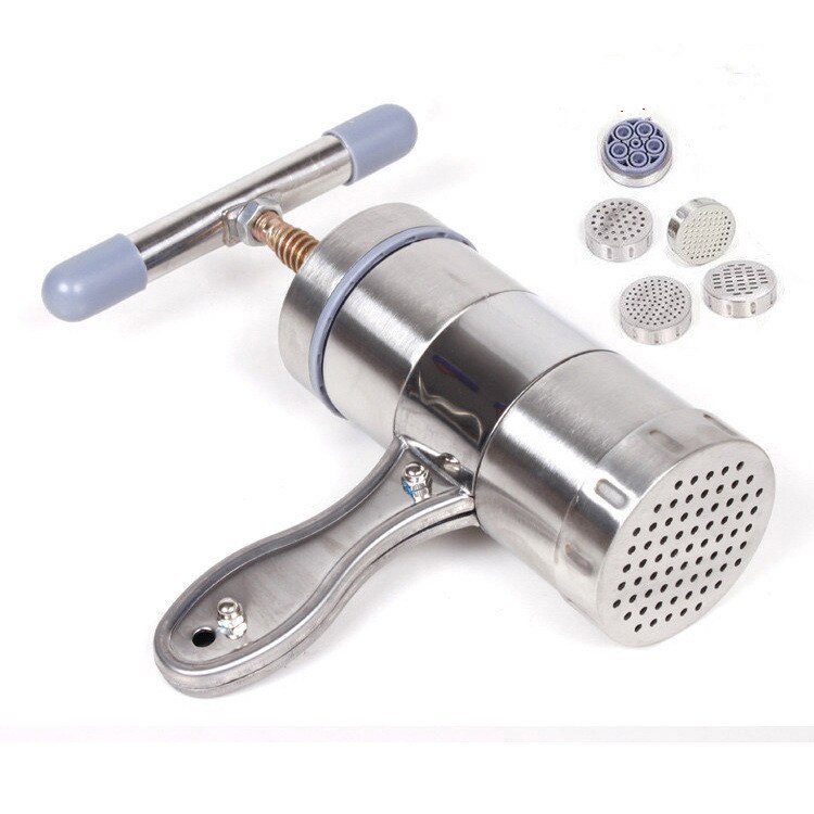 1PC Kitchen Tools Pasta Machine Manual Noodle Maker 5 Kinds Molds Making Noodles Pastry Press Kitchen Utensils Gadgets OK 0286