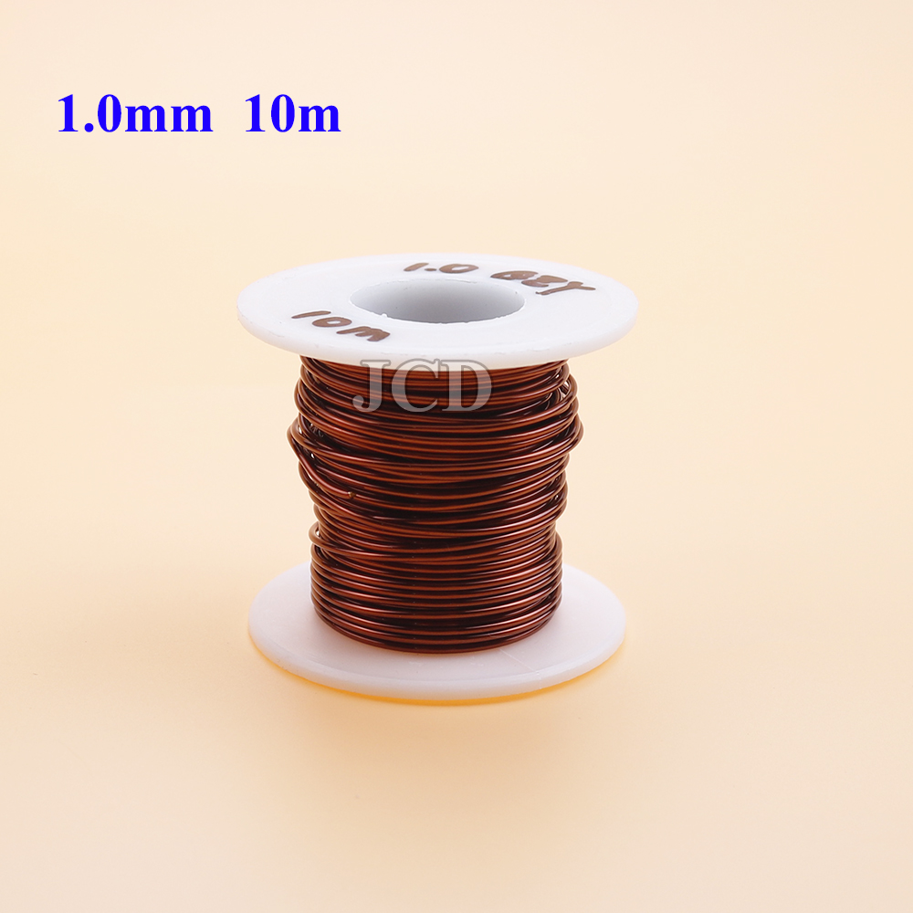 10m/50m/100m enameled copper wire enameled wire electromagnetic coil winding wire manufacturing electromagnet copper wire: Multicolour