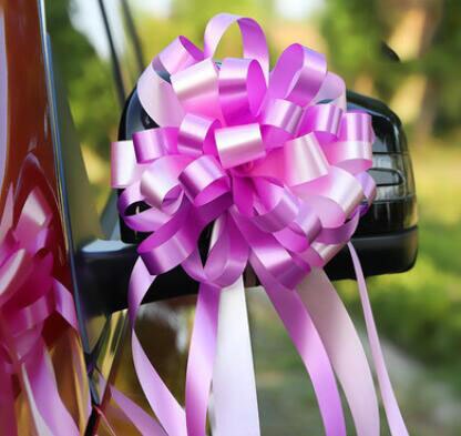 Eenvoudig groot strik handtreklint dubbellaags bedrukt alfabet activiteit feest familie bruiloft auto decoratie pakket lint: Nr . .16