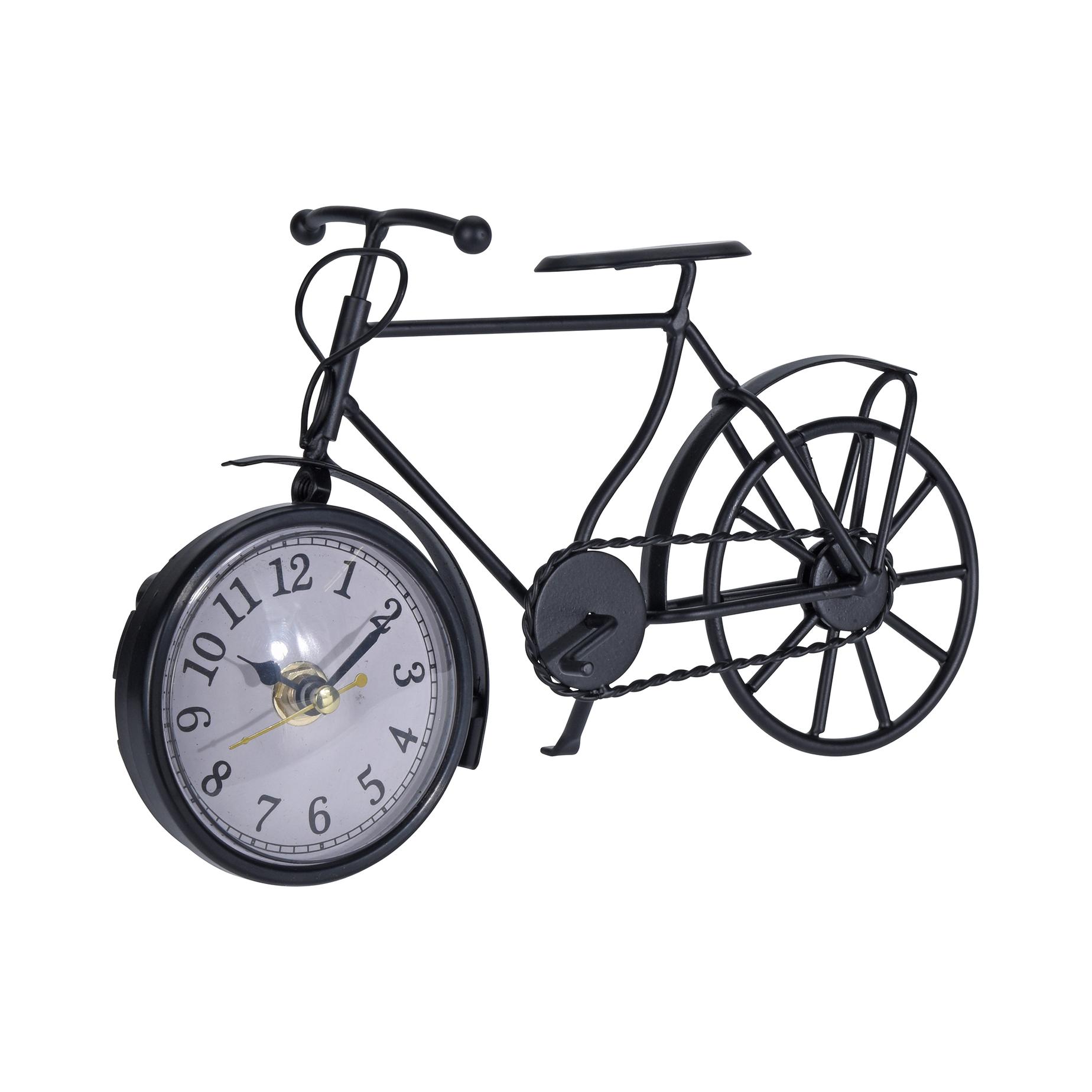 Antieke Ambachten Retro Vintage Stijl Fiets Bureau Plank Klok Moderne Home Office Decoratie Tafelblad Display Ornament Bruin Antieke Ambachten Retro Vintage Stijl Fiets Bureau Plank Klok Moderne Home Office Decoratie Tafelblad Display Ornament Bruin