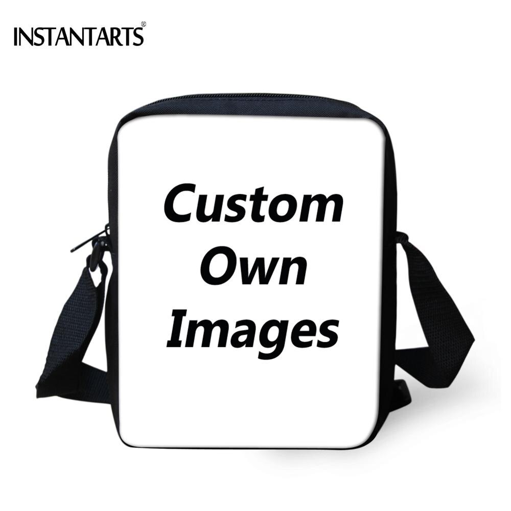 Instantarts Kawaii 3D Denim Kat Print Vrouwen Mini Messenger Bag Mode Dames Reizen Schoudertas Cross Body Bags: custom