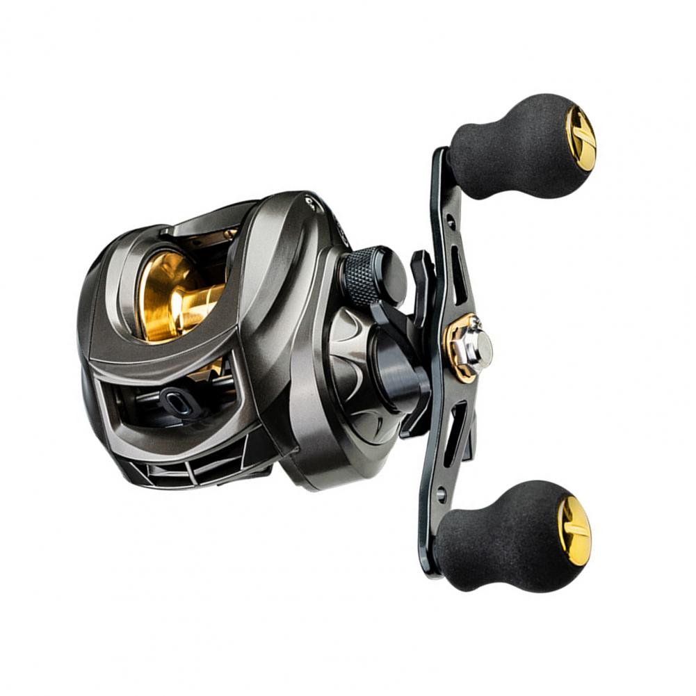 Versatile Baitcast Reel Smooth Non-Knotted Lightweight Baitcasting Explosion-Proof Line Water Wheel:  Right Hand