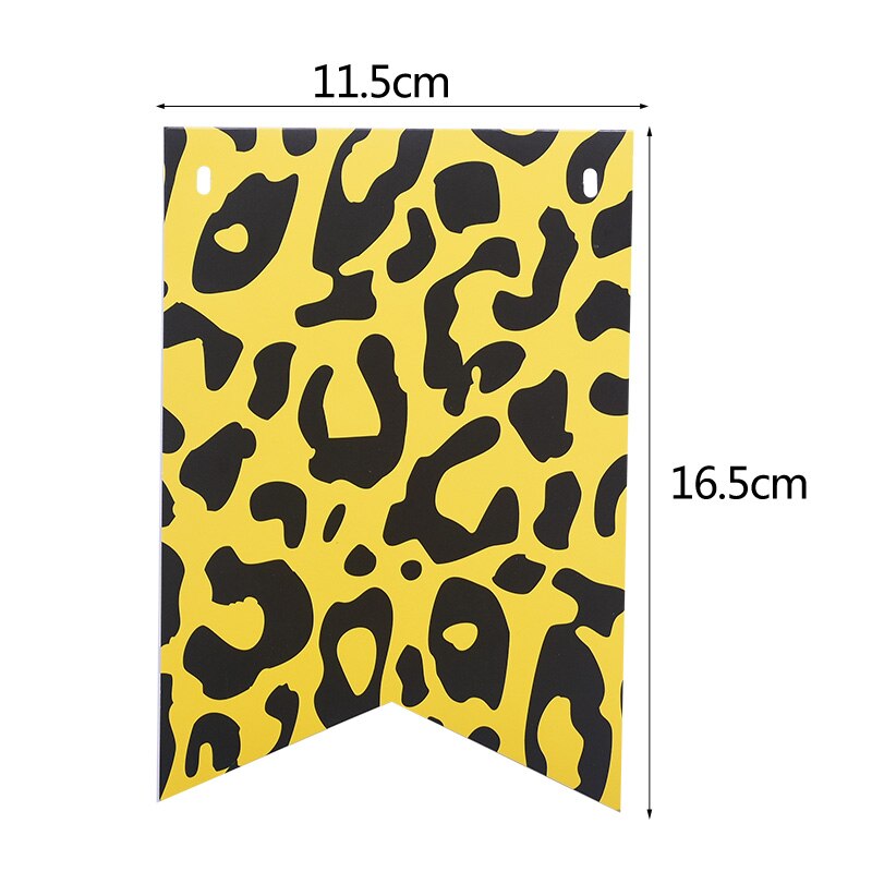 1 sæt jungle fødselsdagsbannere dyr guirlande fødselsdag papir vimpel palmeblad flag bunting baby shower safari dyr dekoration