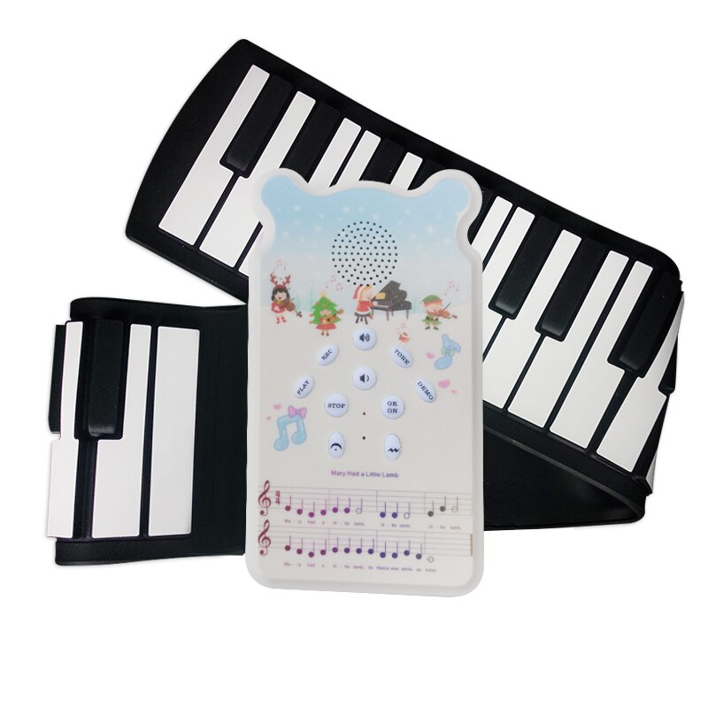 49 Keys Roll Up Piano Foldable Portable Hand Roll Piano with Built-in Loudspeaker: 49K5 christmas