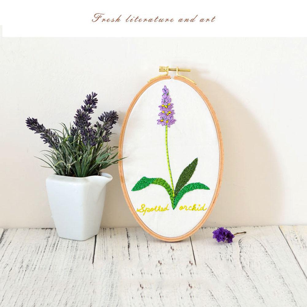 Embroidery Hoop DIY Wooden Cross Stitch Frame Needlework Hoop Ring Hand Embroidery Tool