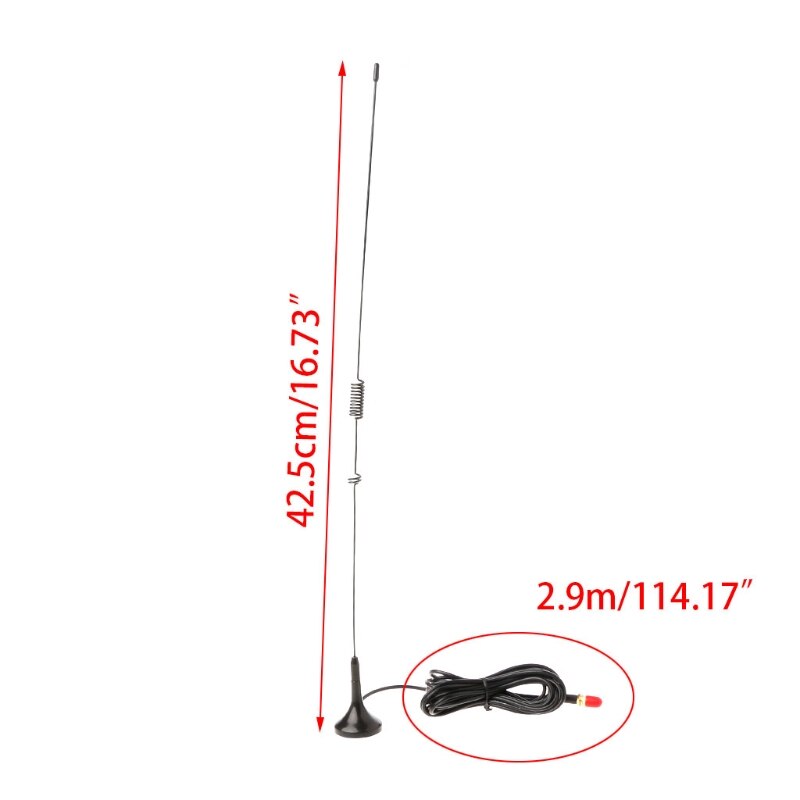 Antena de UT-106UV magnética montada en coche para Baofeng UV-5R Radio bidireccional Walkie Talkie DXAC