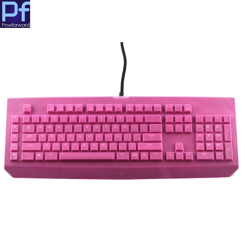 Voor Razer Blackwidow Chroma Blackwidow Ultimate Stealth Waterdicht En Stofdicht Clear Keyboard Skin Cover Protector: red