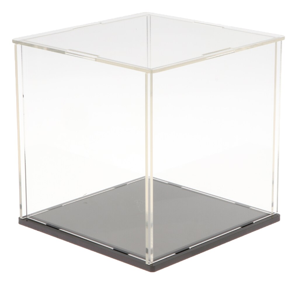 14X14X14Cm Clear Vitrine Box Show Case Met Base Voor Anime Model Speelgoed