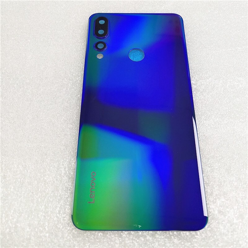 Original Glass Back Battery Cover Housing Door For Lenovo Z5S L78071 With Adhesive Tape Rear Case + Camera Frame Glass Lens