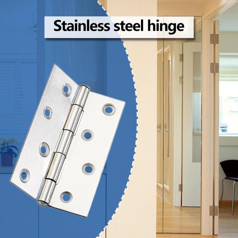 10pcs High Strength Hinge Connectors Stainless Steel Cabinet Cupboard Interior Door Hinges Furniture Fittings Furniture Hardware