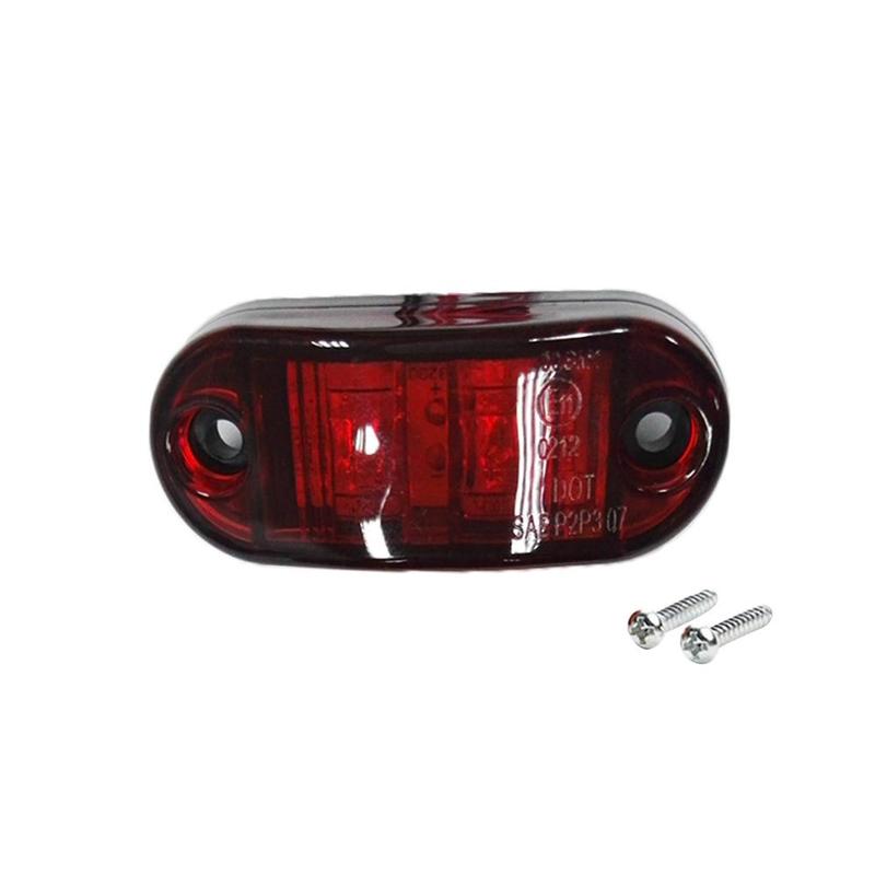 1pc røde farve 2 led sidemarkeringslys bil udvendige lys advarselsbaglygter auto trailer lastbil lastbil lygter 12v/ 24v