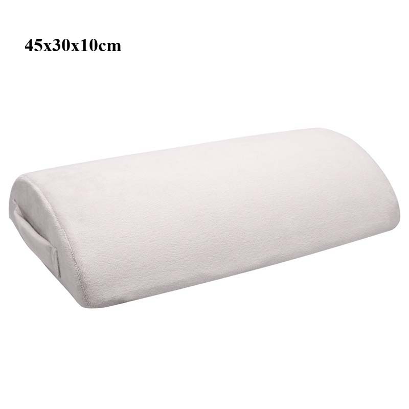 Cojín de espuma viscoelástica para descanso de piernas, almohada de Color sólido para el cuello, reposacabezas, reposapiés, decoración del hogar: velvet gray