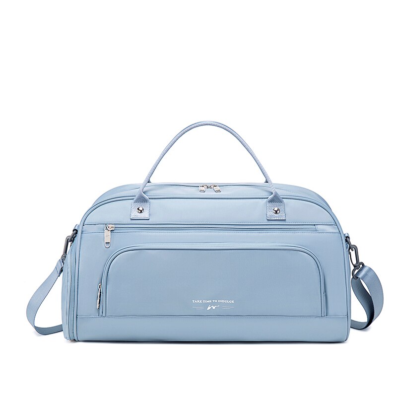 Sport Bag Stijl Modieuze Grote Capaciteit Droge En Natte Scheiding Sport Gym Tas Voor Vrouwen: Sky Blue