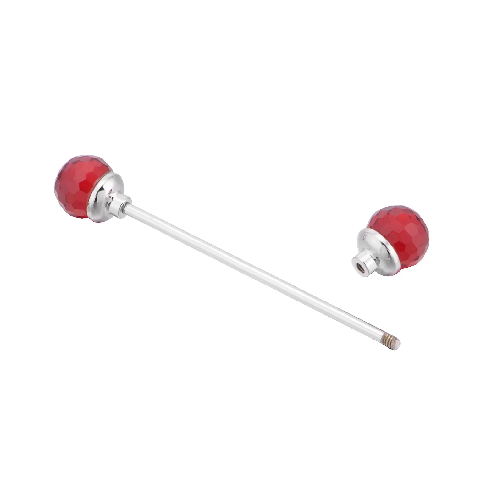 Épingle de col tendance pour hommes, chemise ronde à multiples facettes, trou de boule de cristal, épingles de collier, accessoires d&#39;affaires, peut dévisser