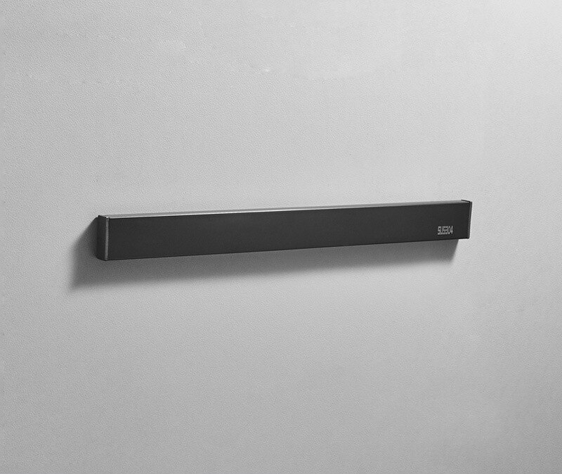 304 Stainless Steel Chef Knives Storage Organizer Wall Mounted Magnetic Knife Holder Magnet Kitchen Utensil Rack knife stand: Black 40cm