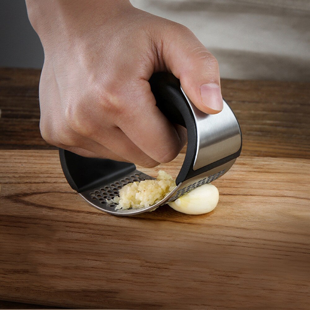 Prensador de ajos de acero inoxidable, triturador exprimidor, picadora, dispositivo de cocina, herramienta de cocina para el hogar