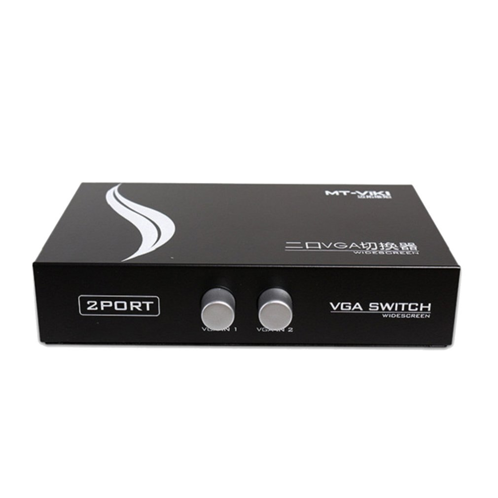 2 Poorten Switcher Splitter 2 Manieren Vga Video Switch Adapter Converter Box Voor Pc Monitor Accessorie MT-15-2CF