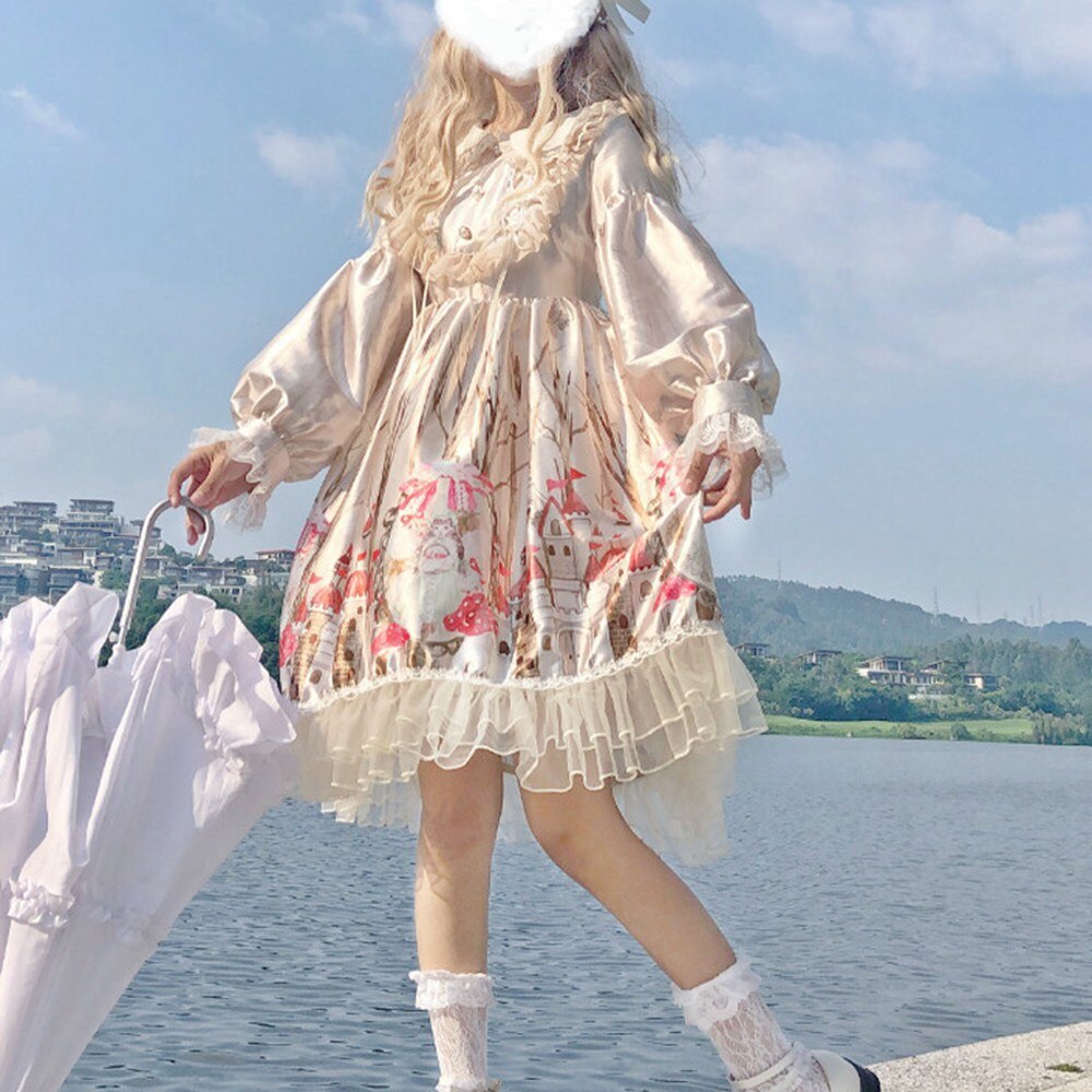knee length dresses for ladies KAWAII Dress – TOSA Lab