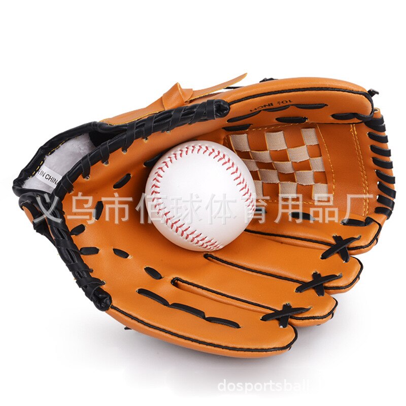 Mannen Lederen Batting Handschoenen Kids Rechterhand Baseball Handschoen Apparatuur Catcher Guante Baseball Sport Accessoires BJ50ST