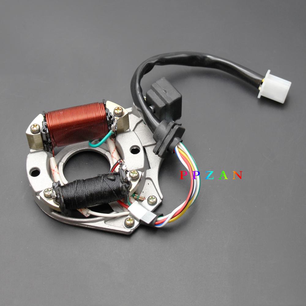 ATV Quad STATOR IGNITION MAGNETO PLATE For 50CC 70CC 90CC 110CC 125CC Chinese 2 Coil Taotao Coolster Sunl JCL PPZAN: E