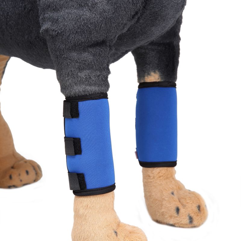 one Pair Dog Leg Protection Brace Prevents Injuries Front Leg Brace Paw Compression Wraps With Protect Wounds Brace Heals QSK I
