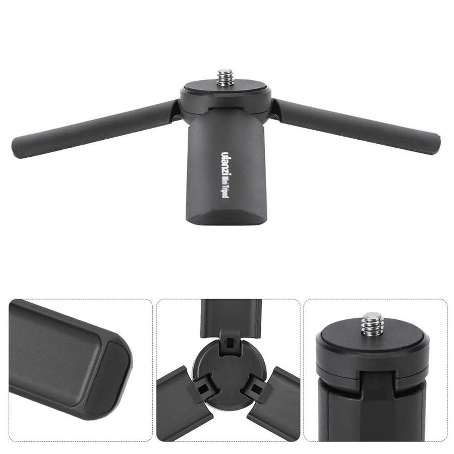 Ulanzi MT-15 Tragbare Mini Stativ Schreibtisch-Stativ 1/4'' Montage Schraube für Smartphone DSLR Video Gimbal Stativ für Osmo Vlog
