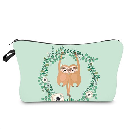 Jom Tokoy Water Resistant Makeup bag Printing Sloth Cosmetic Bag Lovely Cosmetic Organizer Bag Women Multifunction Beauty Bag950: Default Title