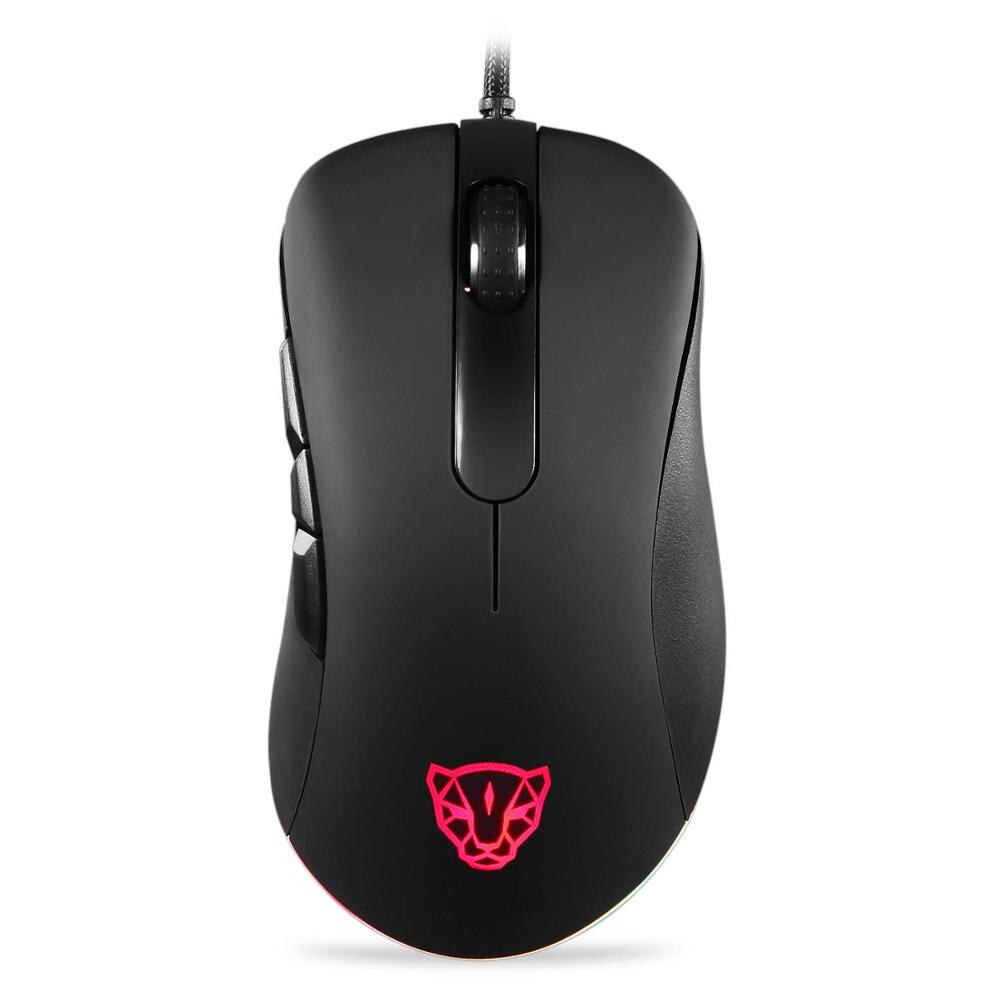 Original Motospeed V100 Wired Optical Gaming Mouse RGB Light Esport Game Computer Mouse USB 6200DPI for PC Laptop: Default Title