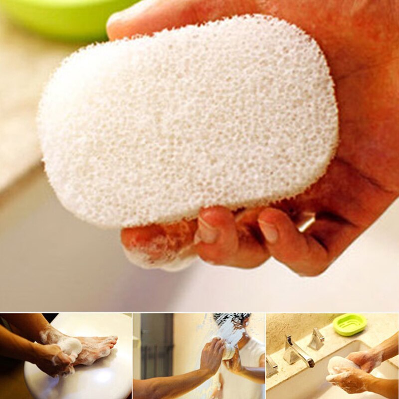 1Pc Draining Sponge Soap Dish Plate Bathroom Soap Storage Boxes Kitchen Tub Sponge Soap Holder Rack for Washroom