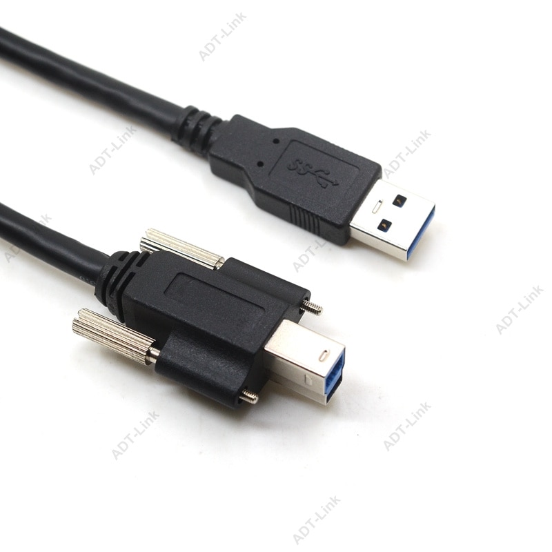 3M 5M USB 3.0 BM Printer Kabel USB Type B Male schroeven slot om EEN Mannelijke USB3.0 Kabel voor Machine Vision Camera Epson HP ZJiang