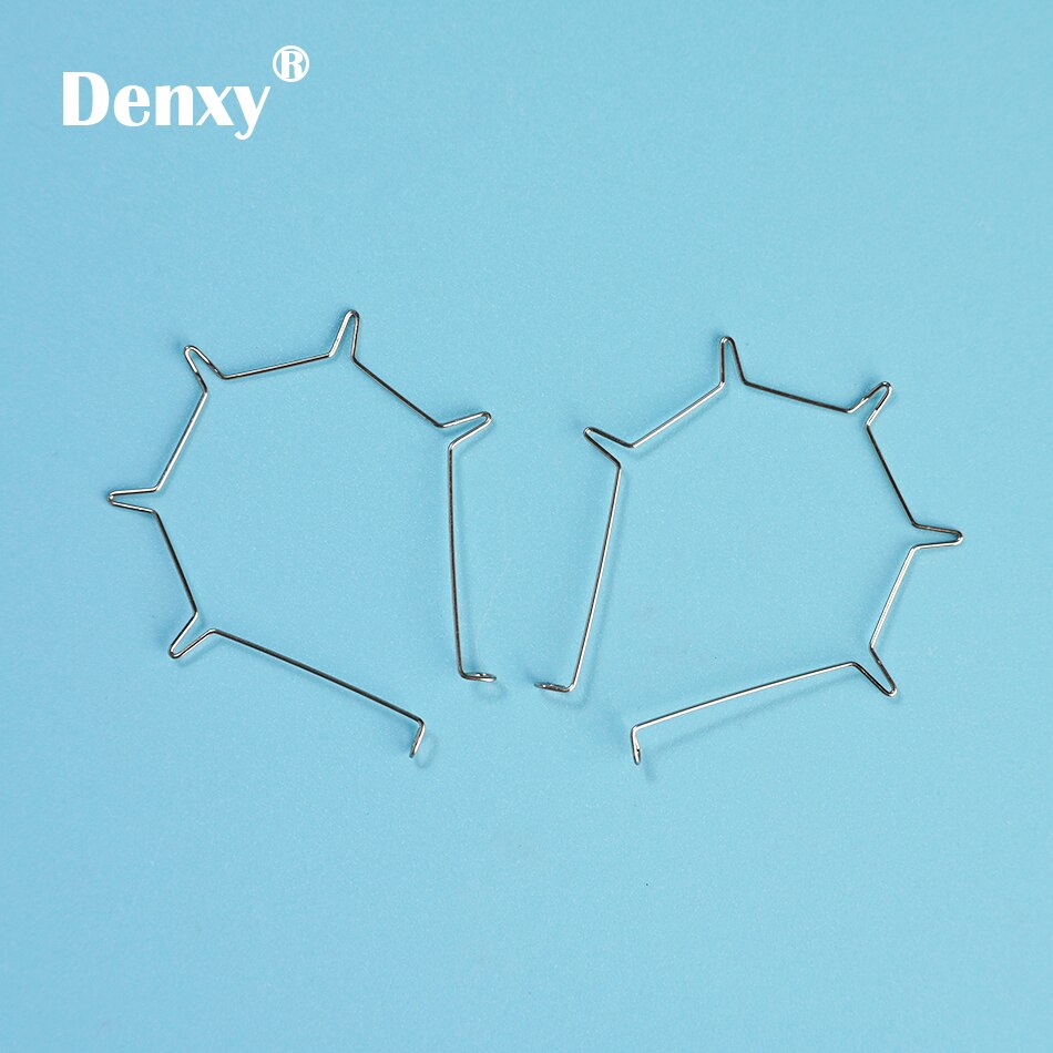 Denxy 30pcs Orthodontic 5 looped wire Anterior root torque five looped wire Metal Ligature wire orthodontic wires