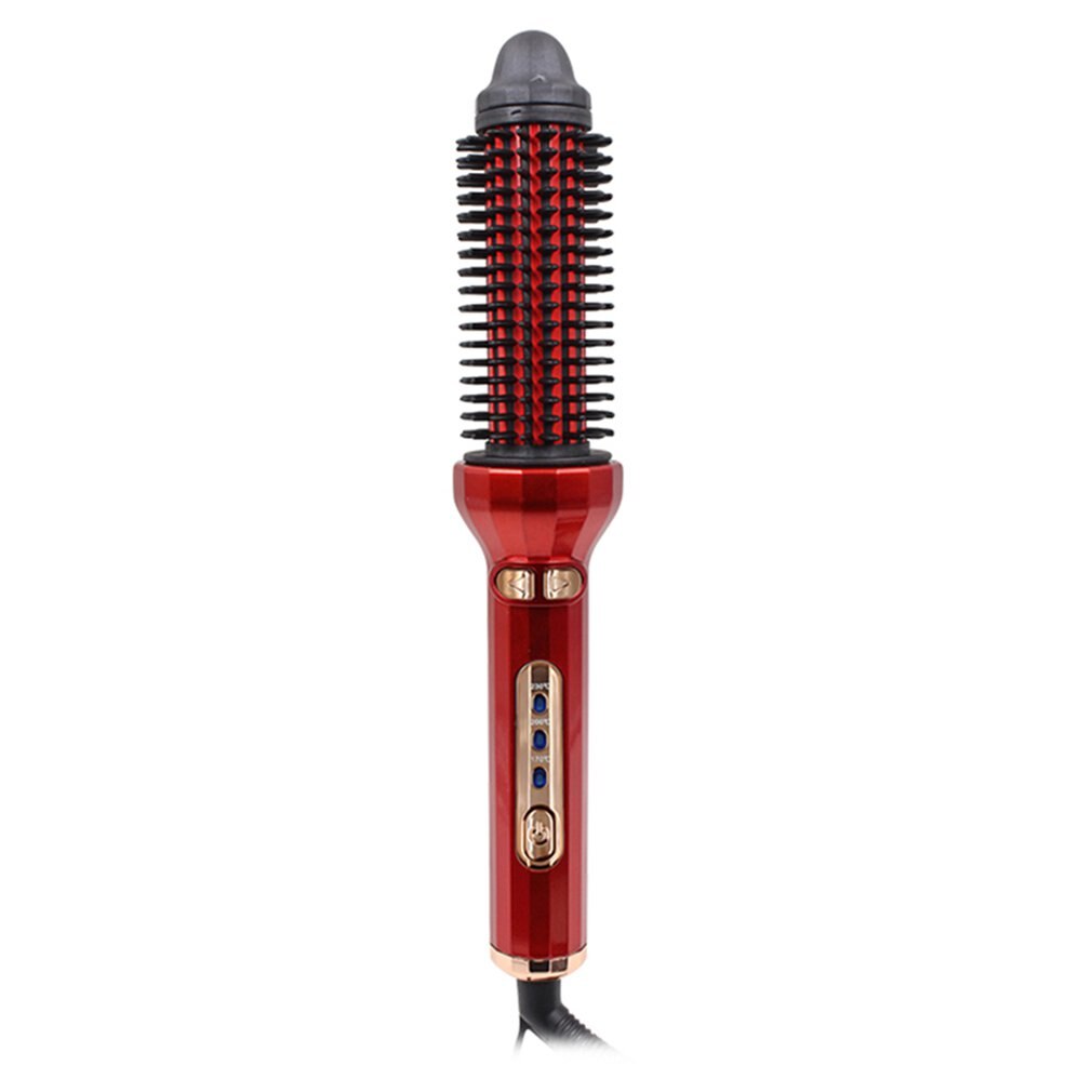 AE-504 Constant Temperature Air Comb Automatic Hair Curler Hair Dryer Comb Large Curling Iron: red