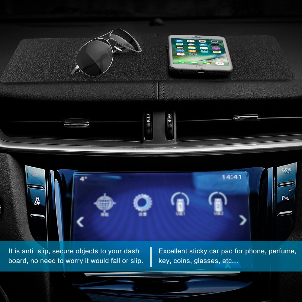 Bil dashboard klæbrig anti-slip pad klæbemåtte stor størrelse til telefon tablet nøgle gps anti slip mat bil-styling