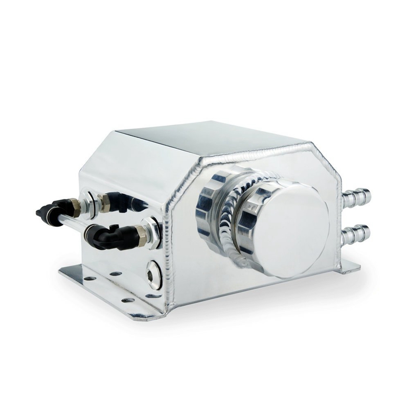 Universal- 1L Aluminium Auto Kühler Kühlmittel Erweiterung Legierung Panzer Mit Ablauf Stecker 1000 Ml