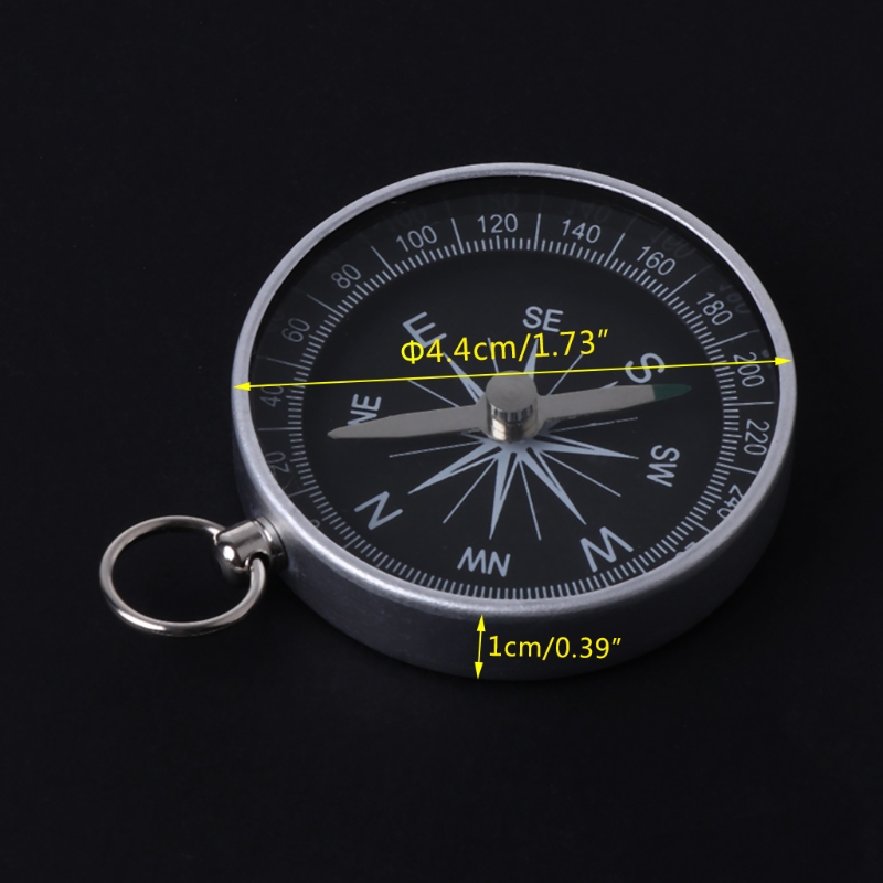 Mini Sleutelhanger Aluminium Kompas Camping Wilde Survival Reizen Wandelen Navigatie