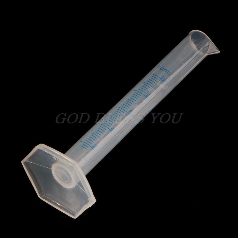 Plastic Measuring Cylinder Trial Liquid Tube Laboratory Test Graduated Jar Tool