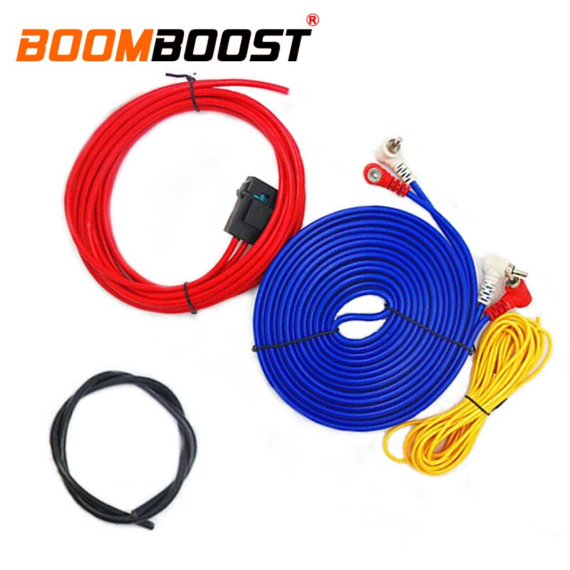 Amplifier Subwoofer 60W 4m length Speaker Installation Wires Cables Kit Car Audio Wire Wiring