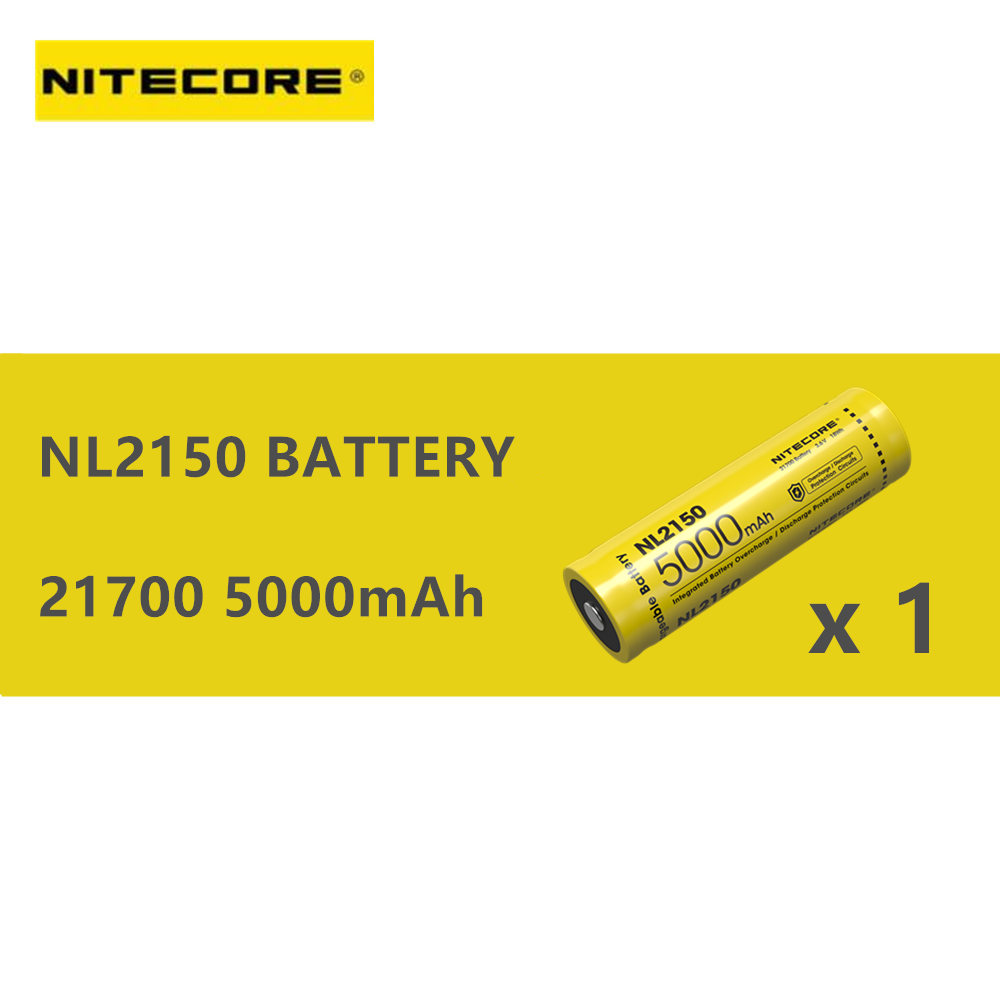 1 stuks van NITECORE 21700 oplaadbare batterij NL2140/NL2145/NL2150