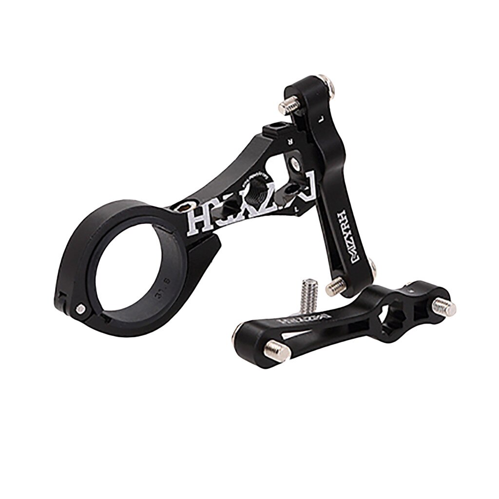 Fiets dubbele bidonhouder zadel adapter verstelbare waterfles houder fiets bidon beugel fiets drinkbeker houder accessoires #40: Zwart 