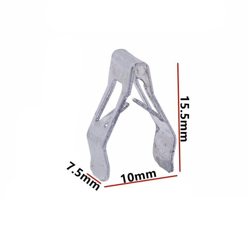 Auto U-Type Metalen Ijzeren Klem Center Console Dashboard Geluid Radio Cd Dvd Navigatie Panel Fasteners Clips Rivet Auto snap Gesp