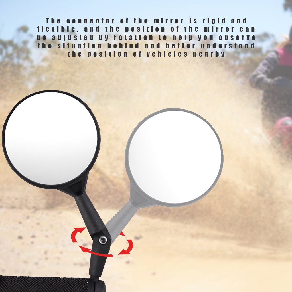 Handlebar End Bike Mirror Mountain Road Bike MTB Cycling Riding Mirror Back Rear View Rearview Mirror Bicycle Accessories