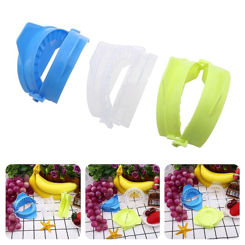 Color Random 1PC Dumplings modelling tools Kitchen Magic Manual Pack Machine Food-grade Plastic Pinch