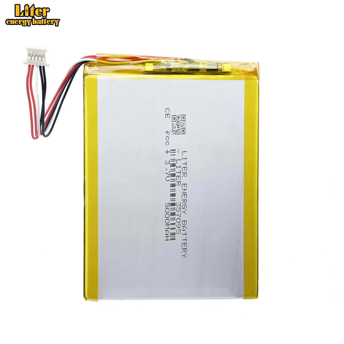 5-wires connector 357095 3.7V 5000mAh tablet battery For child Tablet prestigio multipad Rechargeable batteries: Gold