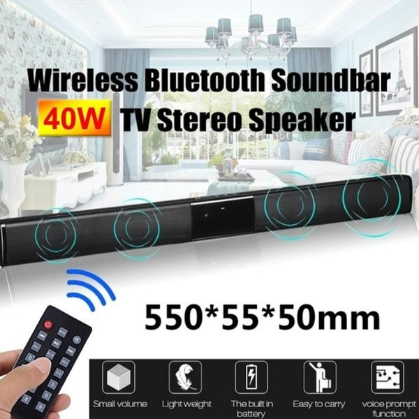 Draadloze Bluetooth Soundbar Stereo Speaker Home Theater Tv Sterke Bass Sound Bar Subwoofer Met Afstandsbediening