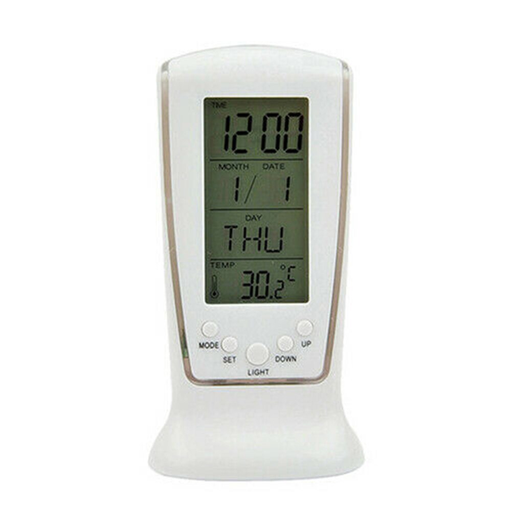 LED Table numérique alarme Snooze horloge veilleuse thermomètre Displayer PUO88