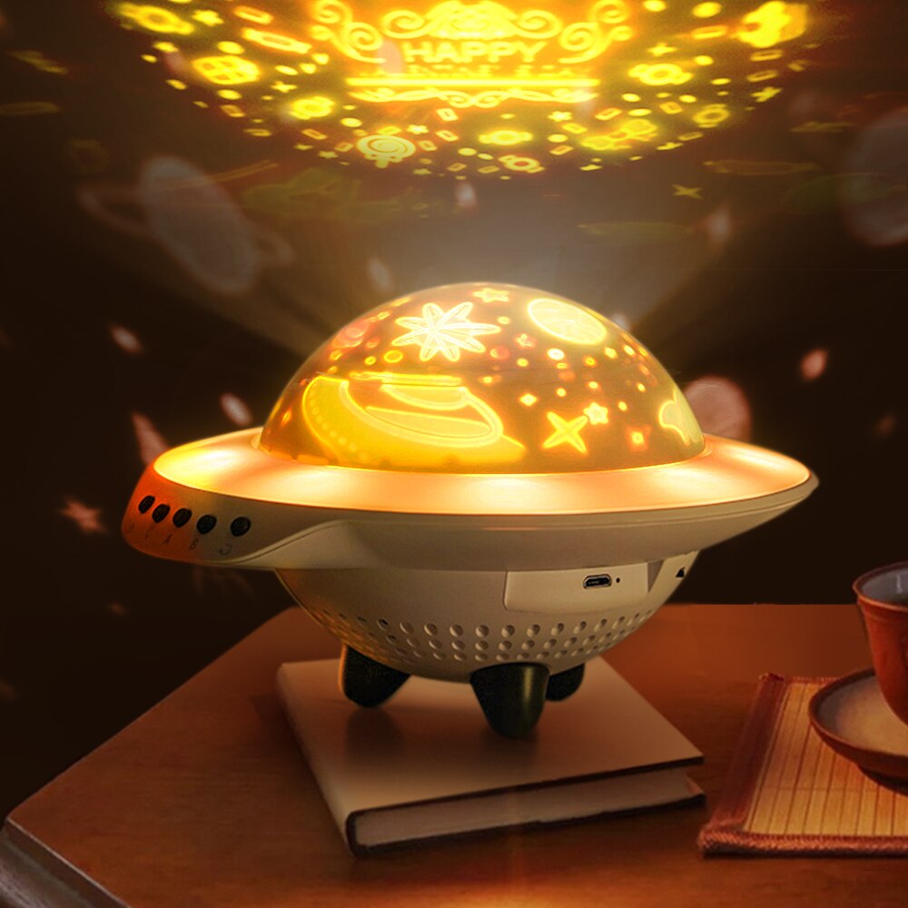 Landzo Ufo Star Night Light Projector Voor Kinderen, Kinderen, volwassen Creatief Speelgoed Stars Projectielamp Baby Volwassen Slaap Helper: Regular