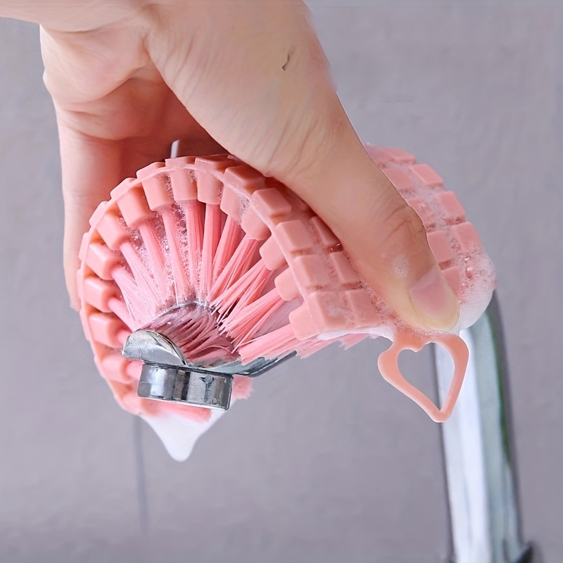 Flexible & Bendable Cleaning Brush with Soft Bristles - Portable Multi-Surface Brush for Kitchen Stove, Bathroom Tiles, Bathtub